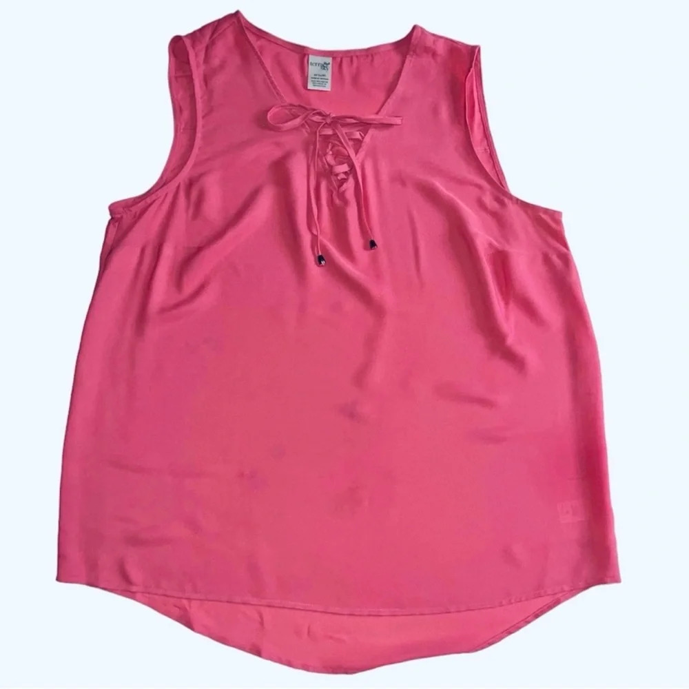 Terra & Sky Coral Pink Tank Shirt 14W
